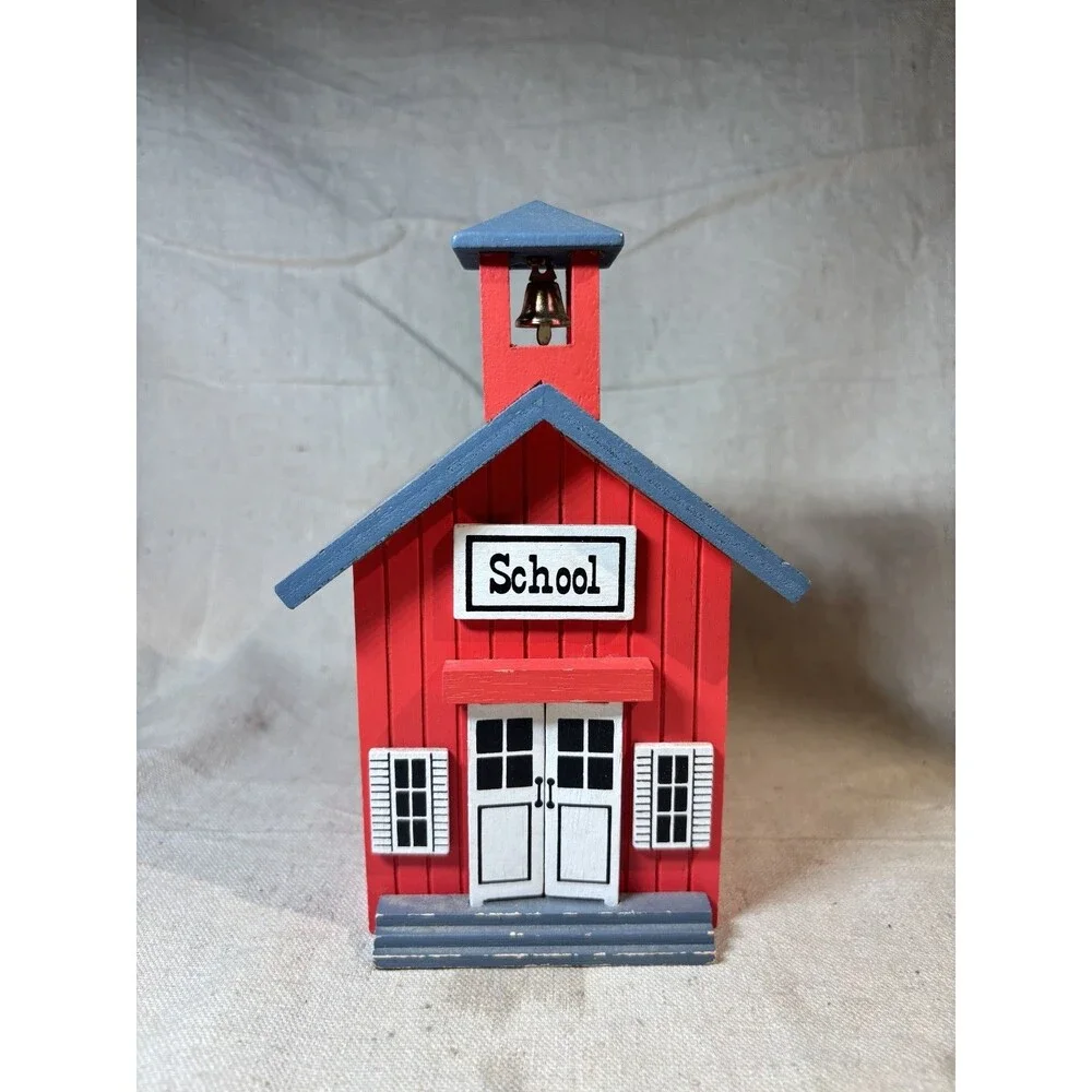 Vintage Berkeley Designs Wooden School School Days Music Box